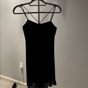 Elegant Black Spaghetti Strap Dress